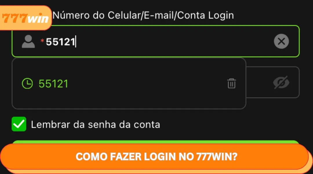 Como fazer login no 777WIN