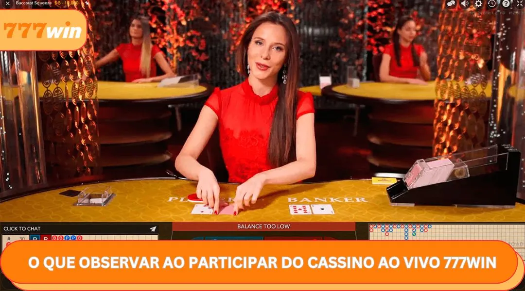O que observar ao participar do cassino ao vivo 777win